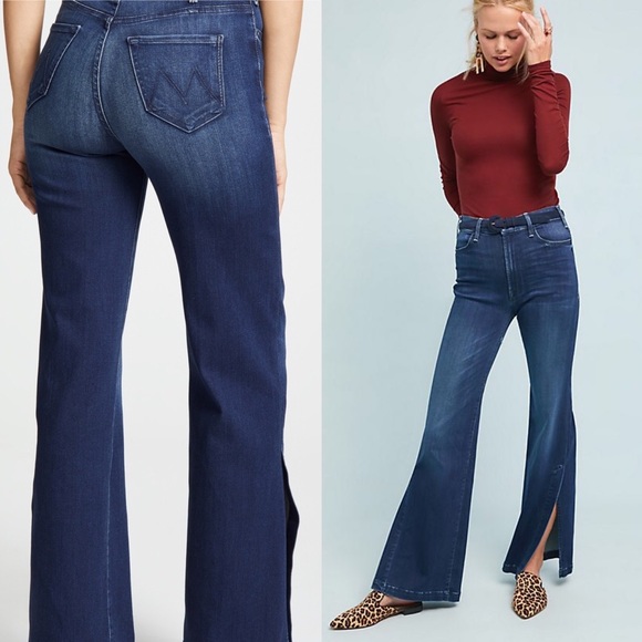 MOTHER Denim - MOTHER Jeans The Hustler Ultra High Rise Wide Leg